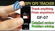 Spy GPS tracker GF-07 detailed review