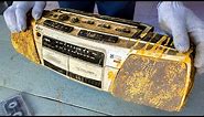 Restoration Old ｓｏｎｙ Stereo radio Cassette | Restore Boombox AM/FM Radio