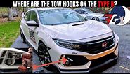 Civic Type R (FK8) Front and Rear Tow hook Install | How To Install USR Front Tow Hook