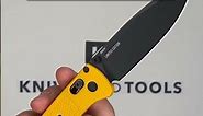 Benchmade Bugout x Work Sharp Exclusive 535WS Amber Yellow, Cerakote CPM 20CV Pocket knife