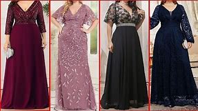 Most beautiful and stunning Plus size Long Maxi Gown Outfits