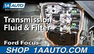 How To Replace Transmission Fluid and Filter 00-07 Ford Focus