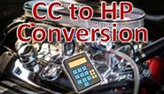 CC to HP Conversion Charts [Small and Big Engines] |
