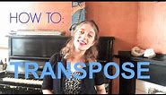 SWITCHING FROM SOPRANO TO ALTO (transposing)