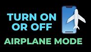 How to Turn on or off Airplane Mode in Windows 10