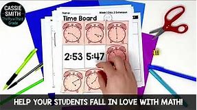 3rd Grade Guided Math: Telling Time and Elapsed Time Worksheets Centers Activities and Lessons