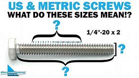 How to Measure Screws & Bolts - US & Metric Sizing | Fasteners 101