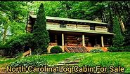 North Carolina Log Cabin For Sale | 8+ acres Horse Trails | Handcrafted Barn | Bunk House