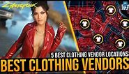 5 BEST Legendary CLOTHING VENDORS in NIGHT CITY - Cyberpunk 2077 - Best Fashion Vendor Locations