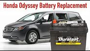 Honda Odyssey Battery Replacement 2014-2016