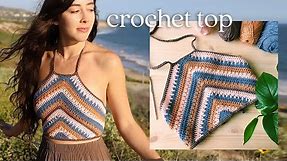 Crochet Summer Top Tutorial - Boho Crop Top