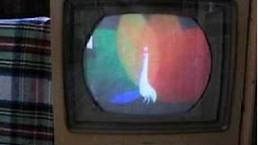 RCA color tv set from 1956 with NBC logo