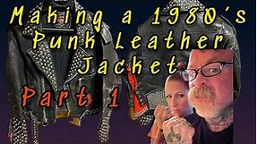 Creating a Epic Leather Jacket with a Punk Rock Twist part 1