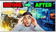 I Turned My Messy Room into an EPIC YouTube/Gaming Setup ! | GAMING ROOM SETUP IN 2024