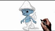 How To Draw Smurf Cat | Step By Step | Meme