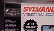 Unboxing The Sylvania 9" Portable DVD Player(Comparing With 7")