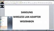 SAMSUNG WIS09ABGN - WIRELESS LAN ADAPTER ON PC