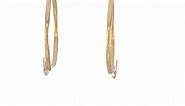 14K Tri Color Gold Guadalupe Hoop Earrings