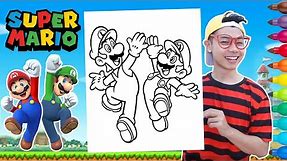 Coloring Mario & Luigi Super Mario Bros Coloring Page | World of Colors