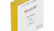 stonylab Qualitative Filter Paper, 94 mm Diameter Fast Speed Cellulose Filter Paper Circles, 25 Microns Particle Retention, 100 Packs