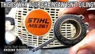 Stihl Chainsaw Chain Oiler Not Working? Check This First To Fix Oiling Problems! - Video
