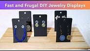 Jewelry Display Ideas for Craft Shows - Flat or Hanging (MAKE in 15 mins or LESS)