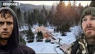 Winter Log Cabin Build |EP9| with @XanderBudnick
