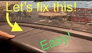 Cracked dashboard repair! Easy step by step instructions !