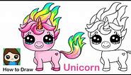 How to Draw a Baby Unicorn 🦄🌷Blume Petal Pets