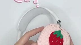 Hand-crocheted Cherry AirPods Max Cases AirPods Pro Cases
