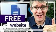How to create a Website in Google Sites for Free