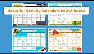 Create Beautiful Senior Care Activity Calendars in 2-Minutes! | By Golden Carers
