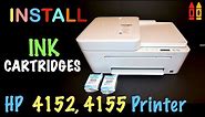 HP DeskJet Plus 4152 & 4155 Ink Cartridge Installation !!
