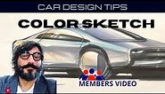 How to Draw Cars Using Markers (Copic Markers) Luciano Bove