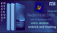 Unbrick Redmi Note 3(SD) by modified fastboot file
