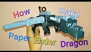 Making Giant paper Ender Dragon( Minecraft ) Papercraft toy. Easy to make. Papercraft Minecraft