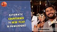 Automatic countdown to New Year in PowerPoint
