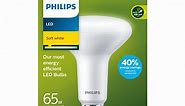 Philips Ultra Efficient LED 65-Watt BR30 Floodlight Light Bulb, Clear Soft White, Dimmable, E26 Base (1-Pack)