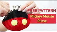 MICKEY MOUSE PURSE - FREE CROCHET PATTERN