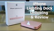 Apple 2015 new iPhone Lighting Dock - Rose Gold Unboxing & Review