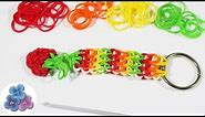 How to Make a Strawberry Key Chains without Rainbow Loom Cool Keychains Rubber Bands Mathie