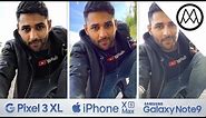 Pixel 3 XL vs iPhone XS Max vs Galaxy Note 9 CAMERA TEST Comparison