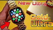 Ultra Gold Smartwatch | Apple Watch Ultra Clone | Ultra 24k gold edition | Ultra Smartwatch Golden