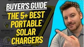 TOP 5 BEST PORTABLE SOLAR CHARGERS - Portable Solar Charger Review (2023)