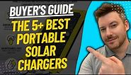 TOP 5 BEST PORTABLE SOLAR CHARGERS - Portable Solar Charger Review (2023)