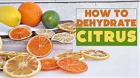 How to Dehydrate Citrus: Limes, Lemons, Oranges, Grapefruit and more! Drying citrus for the pantry!