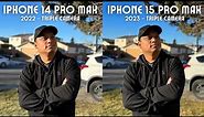 iPhone 14 Pro Max vs iPhone 15 Pro Max camera comparison! (The Ultimate Camera Test!)