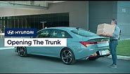 Opening The Trunk | ELANTRA | Hyundai