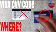 ✅ Where To Find Visa CVV Code 🔴