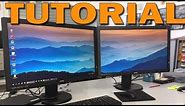 Dual Monitor Wallpaper TUTORIAL | EASY & No Extra Software